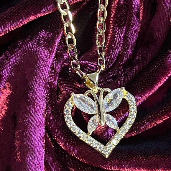 Valentine’s Day Heart with Butterfly Necklace - Picture 6 of 6